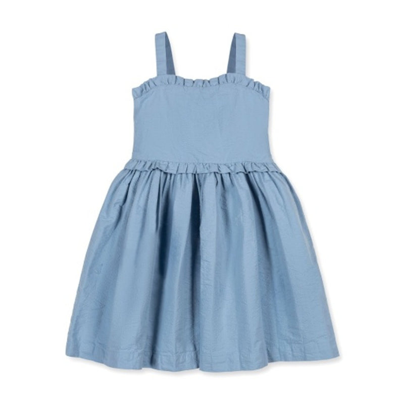 Hope & Henry - Girls Organic Ruffle Edge Seersucker Dress