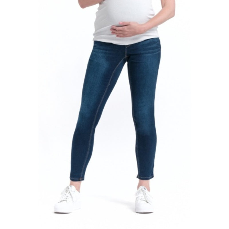 1822 Denim - Womens 28" Maternity Butter Ankle Skinny Jean with Bellyband