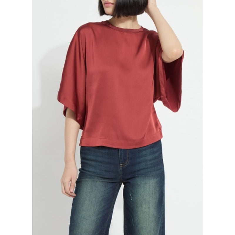 Lysse - Womens Ginger Mix-Media Dolman Tee