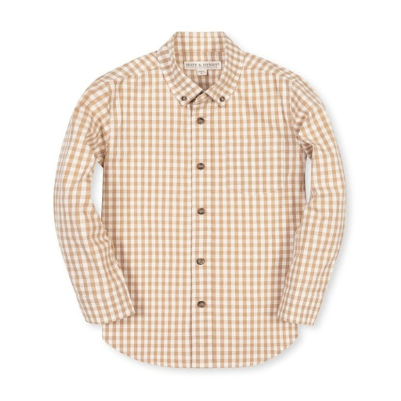 Hope & Henry - Boys Organic Stretch Poplin Shirt