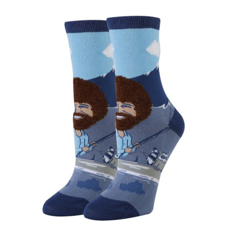 Oooh Yeah - Womens Let's Sail Bob Ross Womens Crew Socks