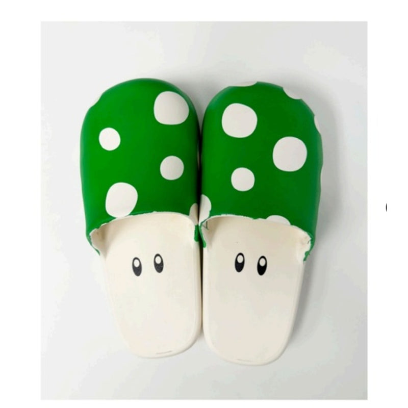 Oooh Yeah - Unisex Mushroom Green Silly Slides-Unisex-W9-10 M7-8, L