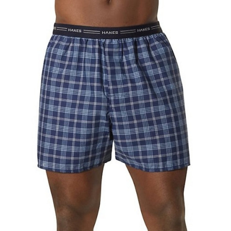 Hanes - Mens Red Label Exposed Elastic Waistband Boxer 2 Pack