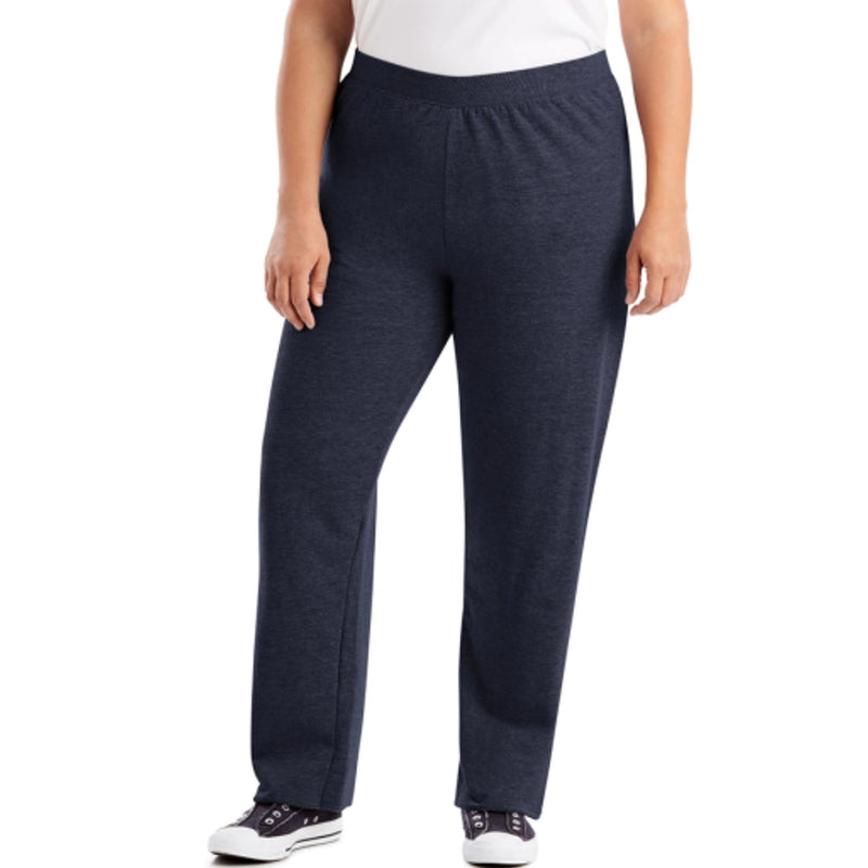 Hanes - Womens Just My Size Ecosmart Womens Fleece Sweatpants Open Leg 28.5 (Petite Plus Size)