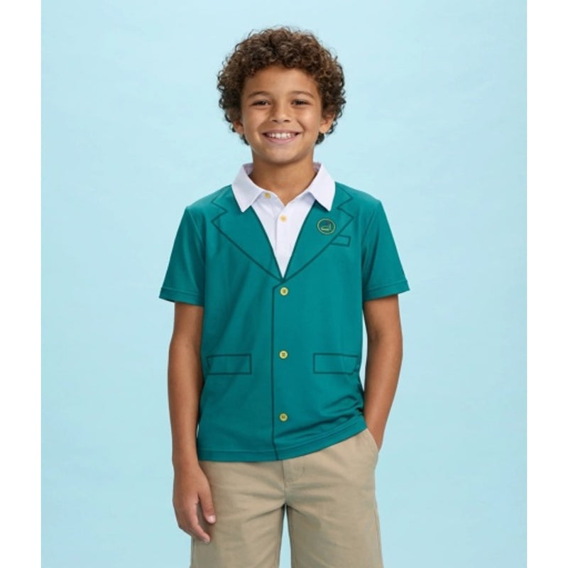 Tipsy Elves - Boys Youth Boys Green Blazer Golf Polo