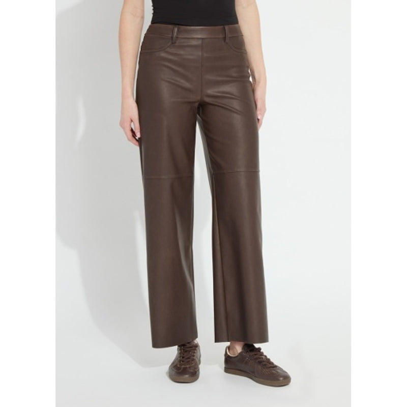 Lysse - Womens Cortina Hi Waist Wide Leg Vegan Leather