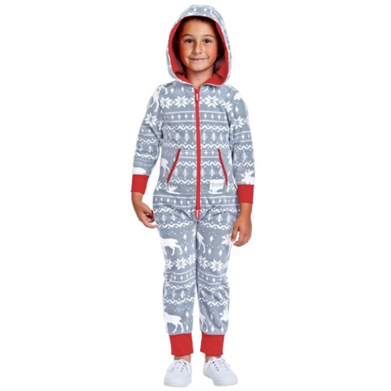 Tipsy Elves - Girls Boys / Girls Grey Moose Jumpsuit