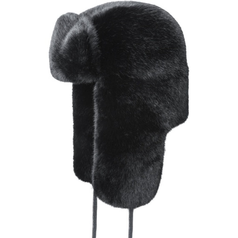 Kangol - Unisex Black Faux Fur Trapper