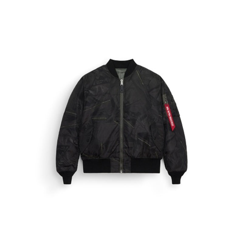 Alpha Industries - Mens Ma-1 Zippered Print Flight Jacket