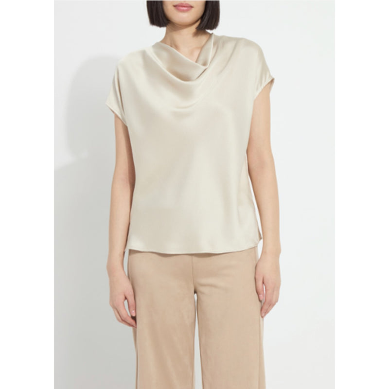 Lysse - Womens Yasmin Drape Neck Sleeveless Blouse