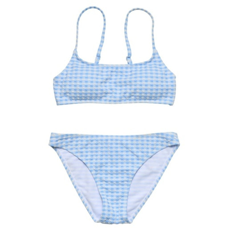 Snapper Rock - Girls Seaside Gingham Teen Crop Bikini