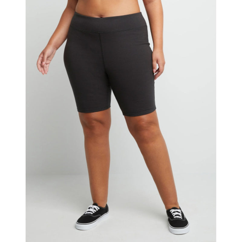 Hanes - Womens Just My Size Womens Stretch Jersey Bike Shorts 9 (Plus Size)