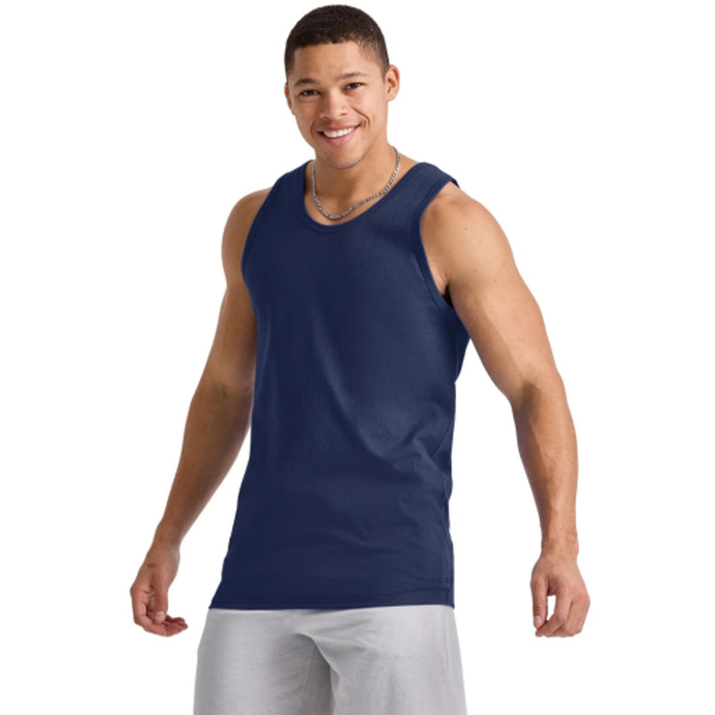 Hanes - Mens Essentials Mens Cotton Tank Top 3-Pack