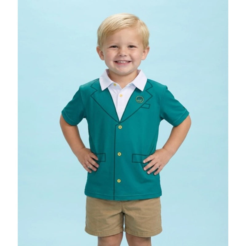 Tipsy Elves - Boys Toddler Boys Green Blazer Golf Polo