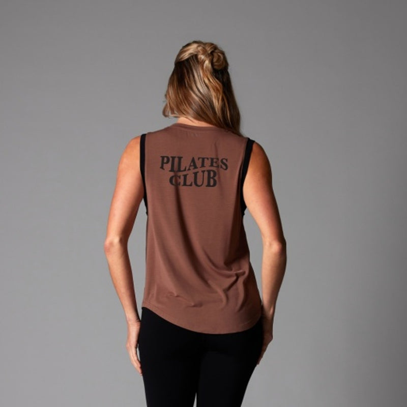 Thirty Three Threads - Unisex Ap High Neck Muscle Tnk Ebn Coconut