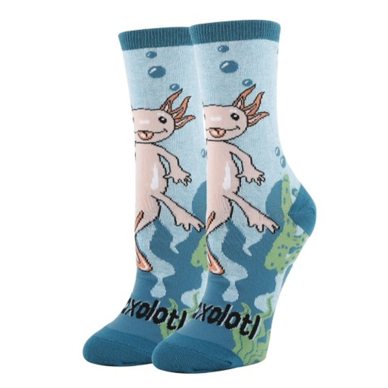 Oooh Yeah - Womens Crew Socks Relaxolotl