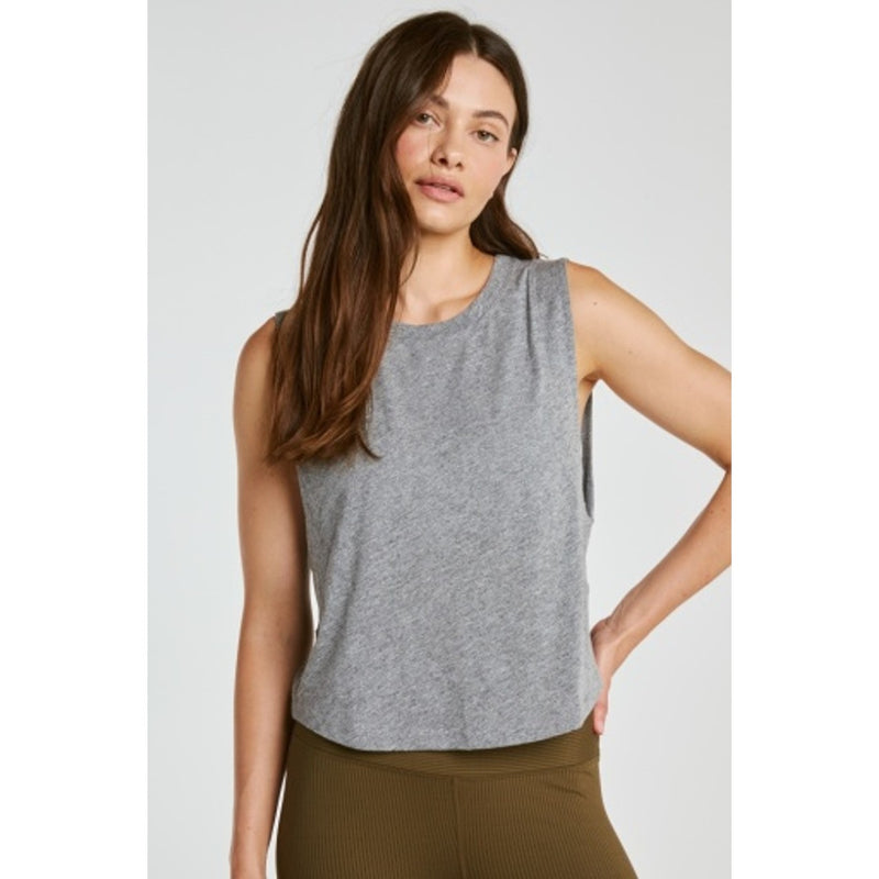 Year of Ours - Womens Flow Cropped Muscle Tank
