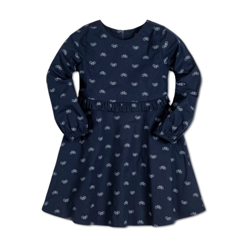 Hope & Henry - Girls Ruffle Waist Dress Made with Organic Cotton