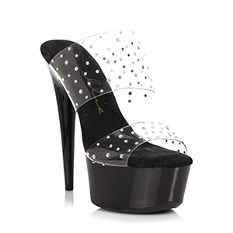 Ellie Shoes - 6" Heel Clear Sandal