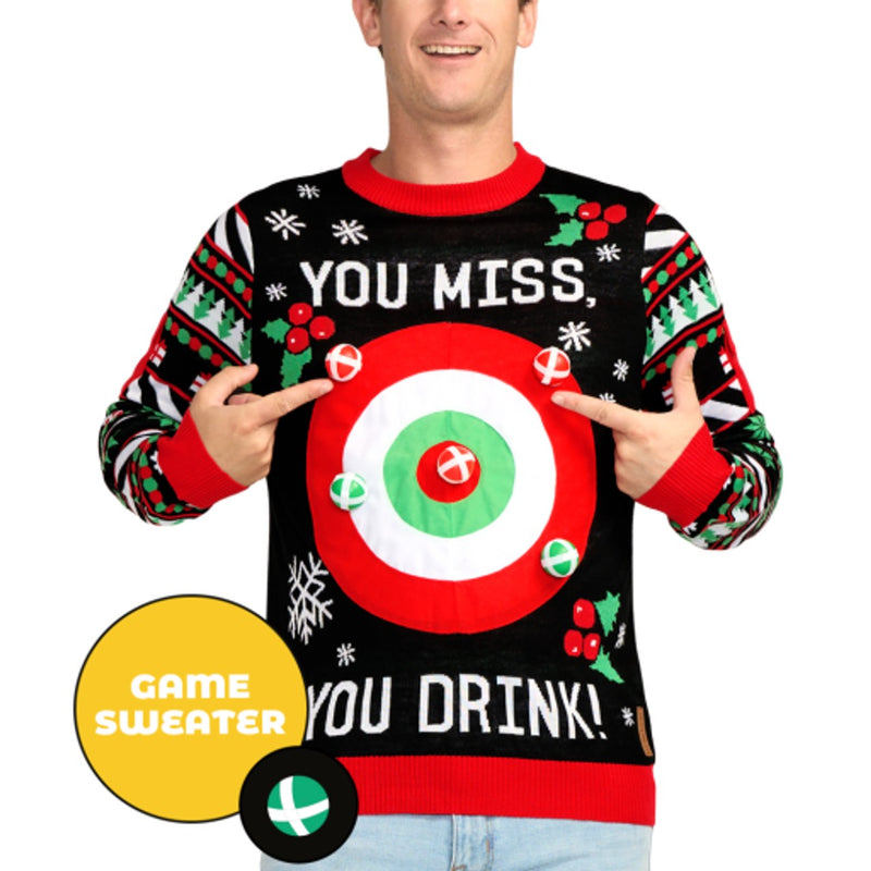 Tipsy Elves - Mens Tipsy Elves Drinking Game Sweater
