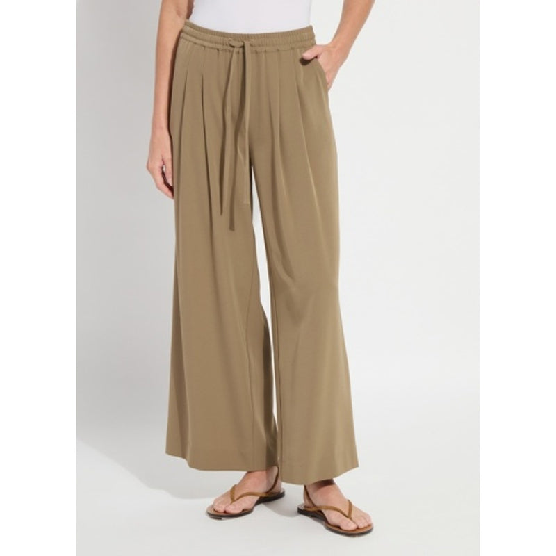 Lysse - Womens Mae Pleated Drawstring Wide Leg Pant