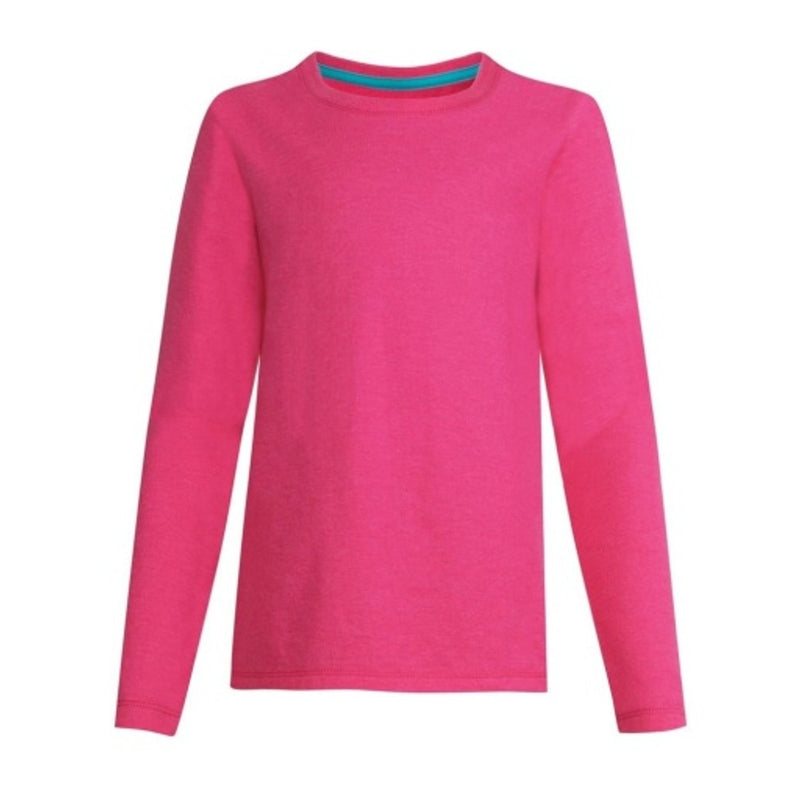 Hanes - Girls Long-Sleeve Crewneck T-Shirt