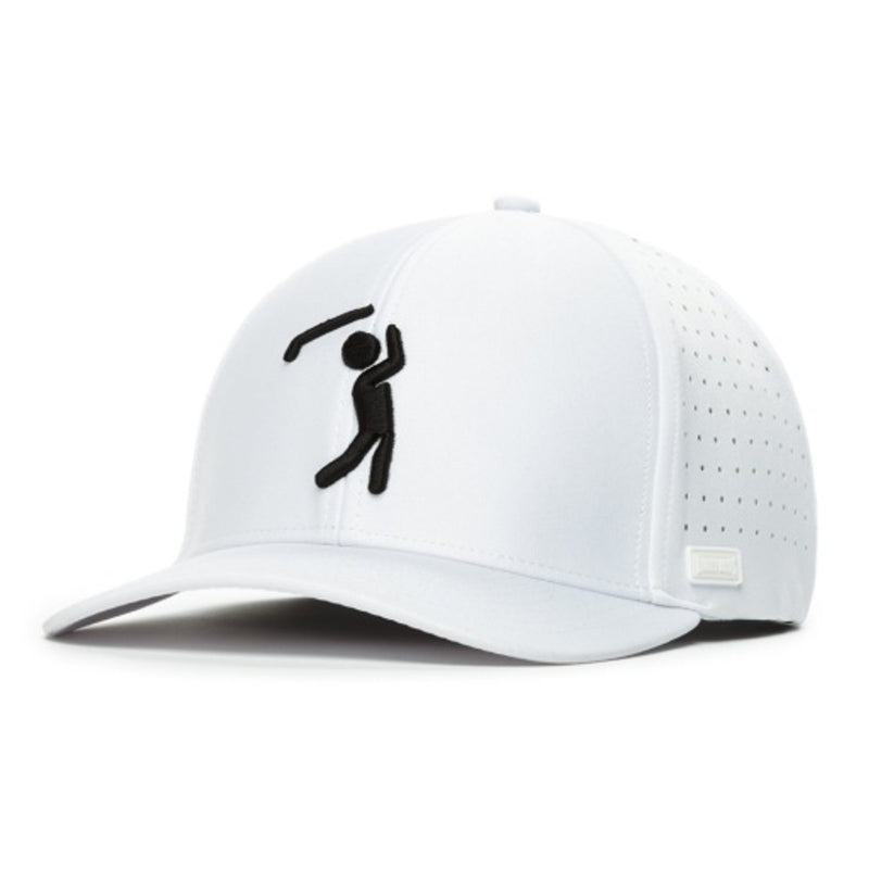 Bogey Bros - Unisex Bogeyman White Performance Golf Hat Stretch Fit