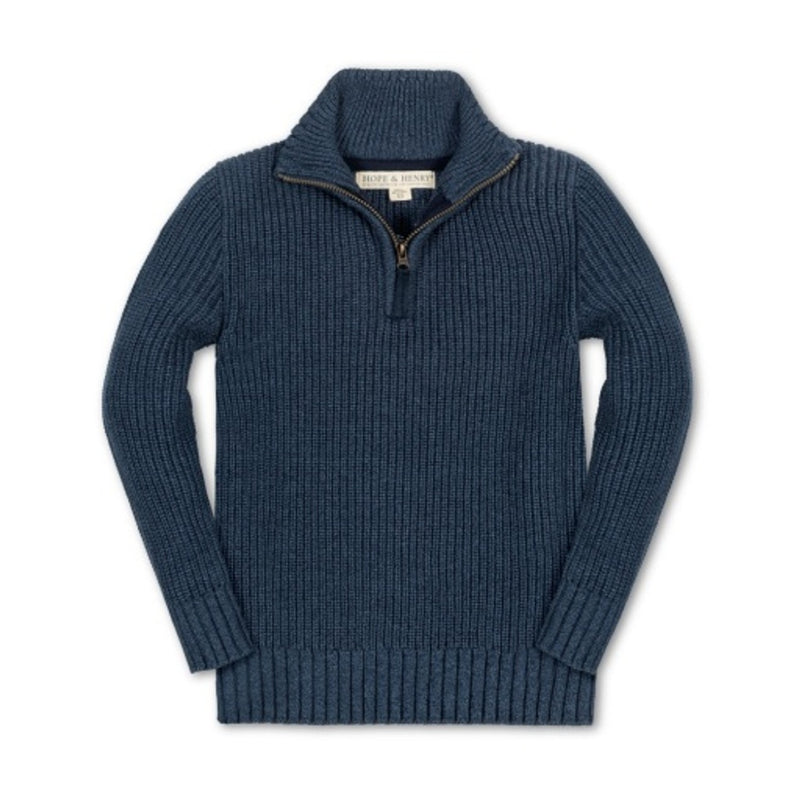 Hope & Henry - Boys Organic Half Zip Sweater