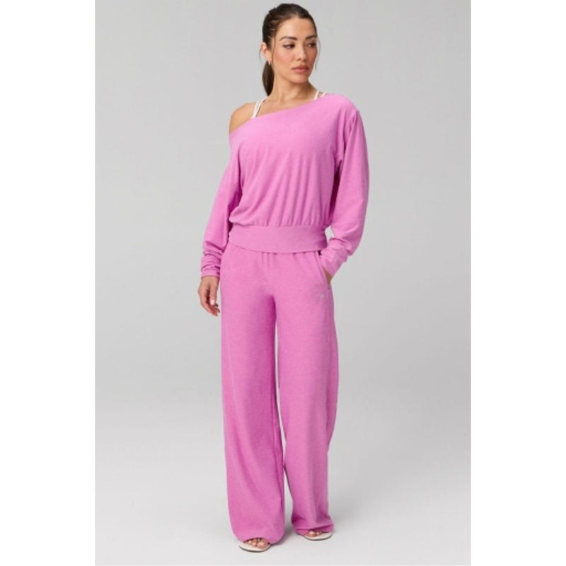 Fabletics - Womens Cloud Jersey Off-Shoulder Sweatshirt