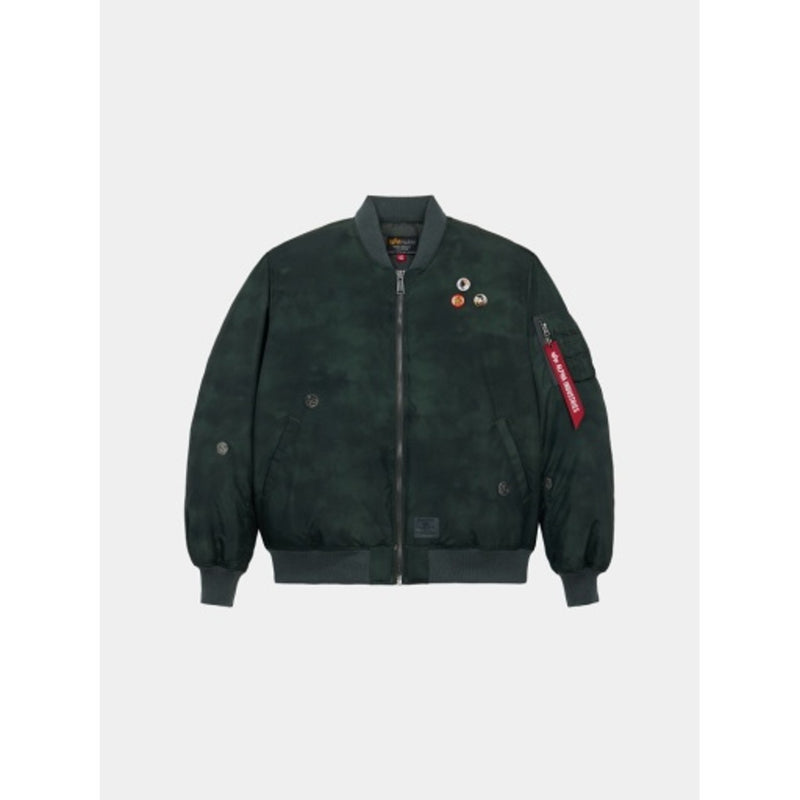 Alpha Industries - Mens Ma-1 Relaxed Fit Flight Jacket (Oxford Vntgeprnt)