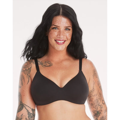 Hanes - Womens Concealing Petals Wireless Bra with Convertible Straps
