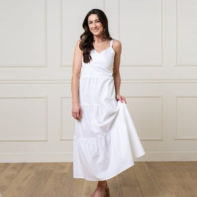 Hope & Henry - Womens Tiered Wrap Dress