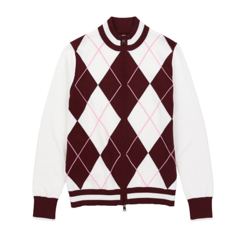 Tilley - Womens Argyle Full Zip Sweater