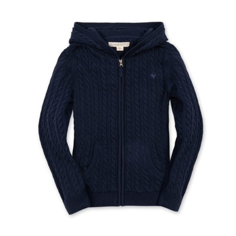 Hope & Henry - Boys Organic Full Zip Hooded Sweater