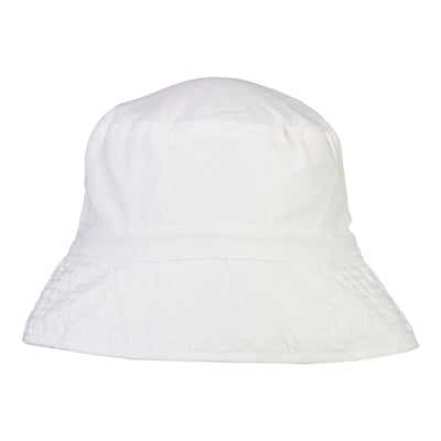 Snapper Rock - Kids Uv50 Bucket Hat-Solid White