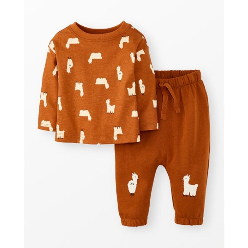 Hanna Andersson - Baby Long Sleeve T-Shirt & French Terry Pants Set