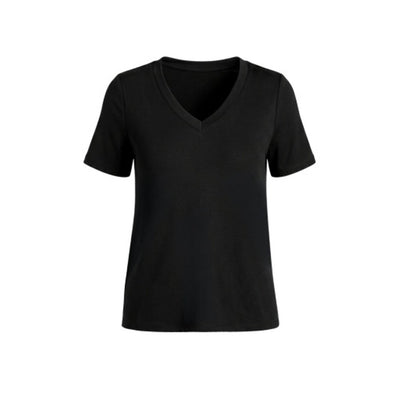 Liverpool Los Angeles - Womens Short Sleeve V-Neck Knit Tee