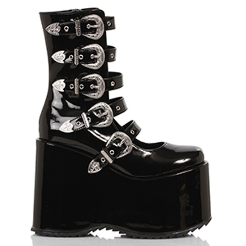 Ellie Shoes - 5" Chunky Platform Boot W/Buckles
