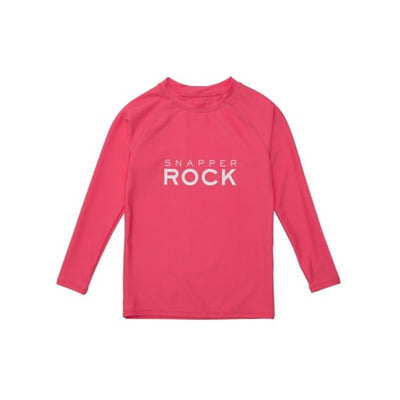 Snapper Rock - Boys Rocking Red Long Sleeve Rash Top