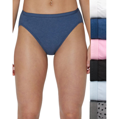 Hanes - Womens Ultimate Womens Breathable Hi-Cut Underwear 6-Pack