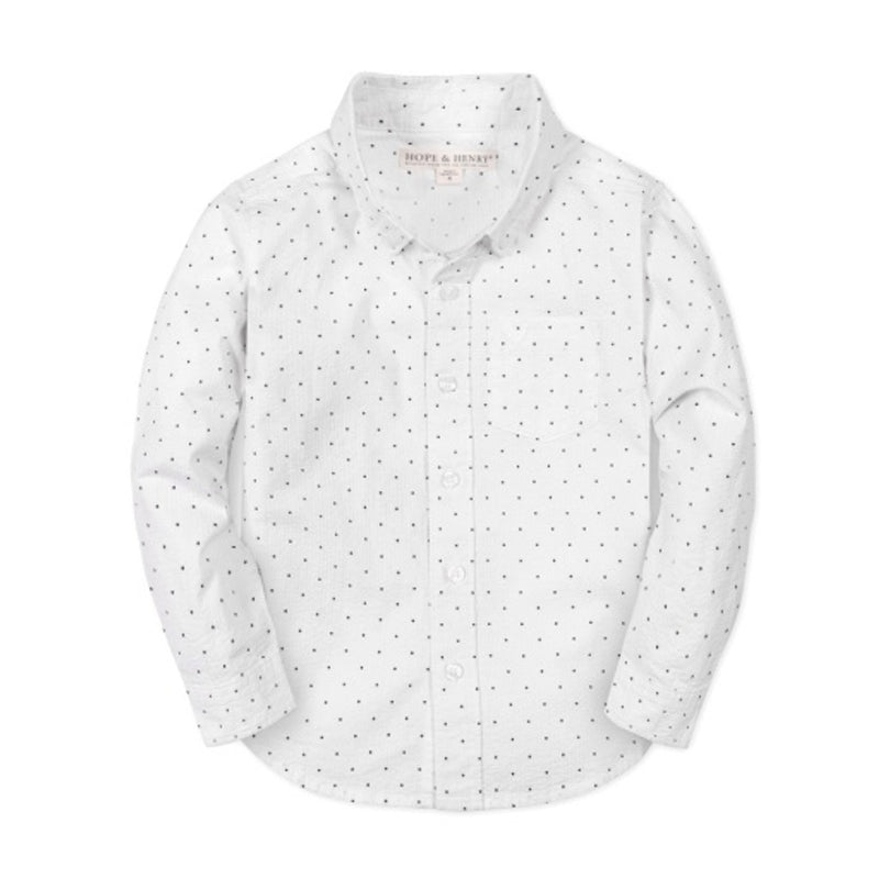 Hope & Henry - Boys Organic Seersucker Shirt