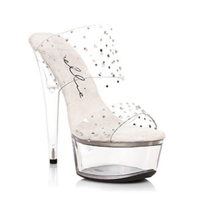 Ellie Shoes - 6" Heel Clear Sandal