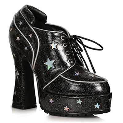 Ellie Shoes - 5.5" Heel Glitter Pu with Stars Shoe