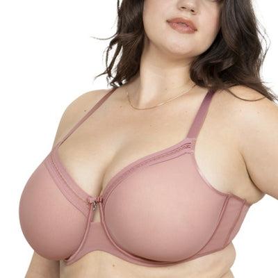 Ariela - Womens Sheer Mesh with Trim Unlined Underwire