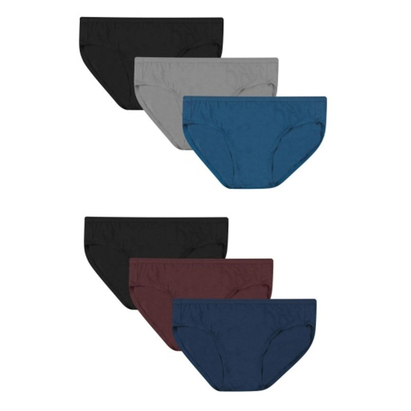 Hanes - Mens Bikini Underwear Ultra Soft Cotton Stretch 6-Pack