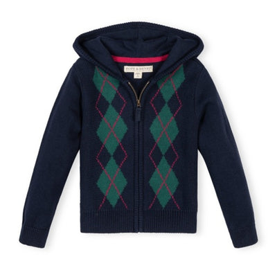 Hope & Henry - Girls Organic Full Zip Hoodie Sweater