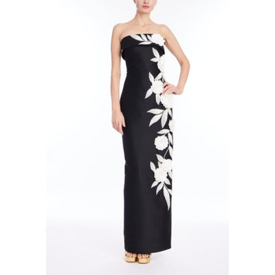 Badgley Mischka - Womens Strpls Gown with Emb