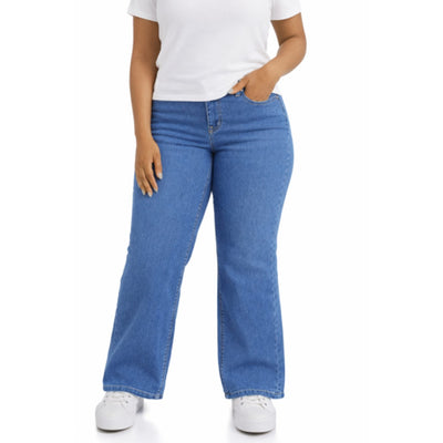 1822 Denim - Womens Plus Size 32" Sustainable Slim Boot Jean