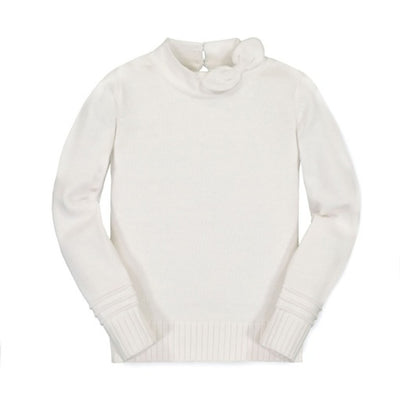 Hope & Henry - Girls Tie-Neck Sweater