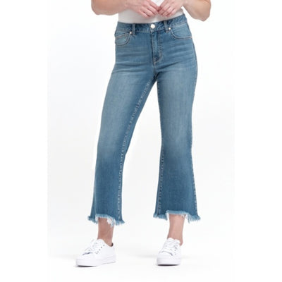 1822 Denim - Womens 26" Demi Boot High Rise with Small Sharkbite At Hem